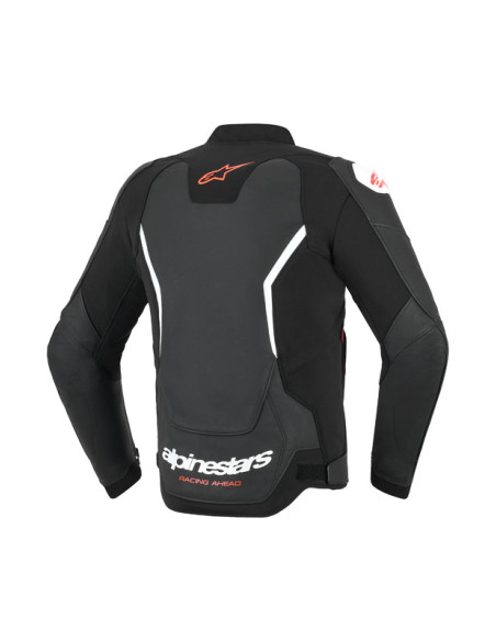 Blouson cuir Alpinestars GP Force V2 - Noir Blanc