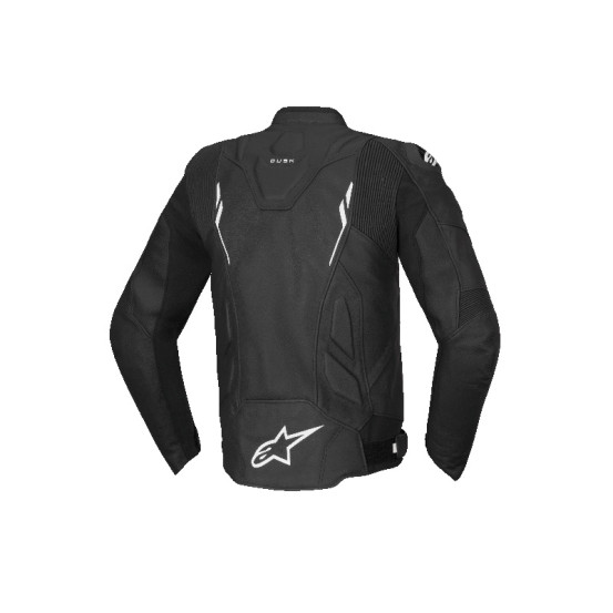 Blouson cuir Alpinestars Dusk - Noir Blanc