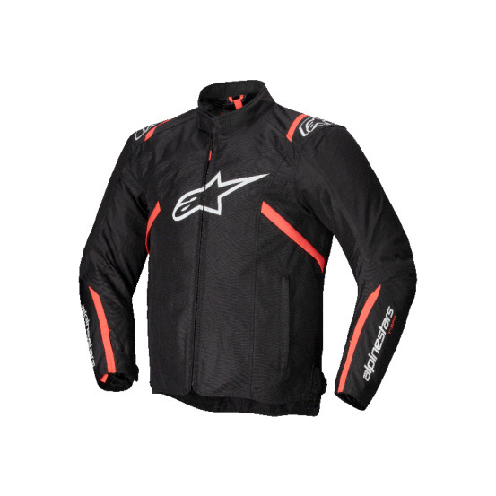 Blouson Alpinestars T-SPS V2 Waterproof - Noir Blanc Rouge Fluo