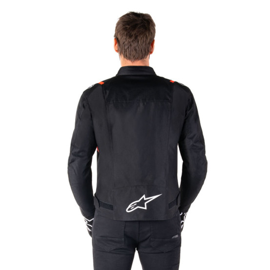 Blouson Alpinestars T-SPS V2 Waterproof - Noir Blanc Rouge Fluo