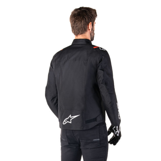 Blouson Alpinestars T-SPS V2 Waterproof - Noir Blanc Rouge Fluo