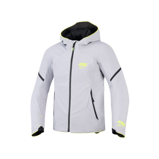 Blouson Alpinestars Aeroshell Waterproof - Gris Jaune Fluo