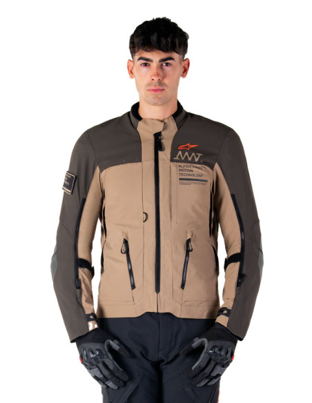 Veste Alpinestars AMT-8 Stretch Drystar XF - Marron Kaki