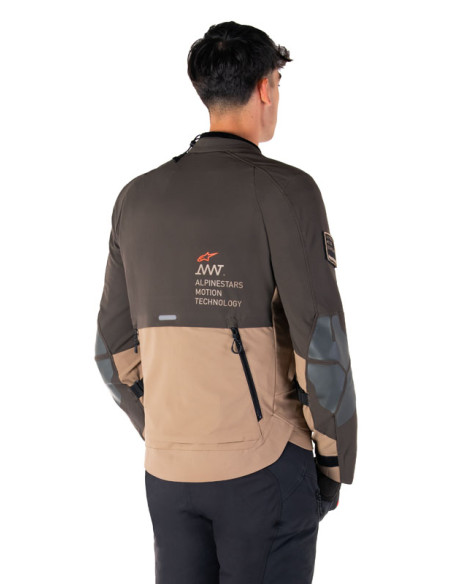 Veste Alpinestars AMT-8 Stretch Drystar XF - Marron Kaki