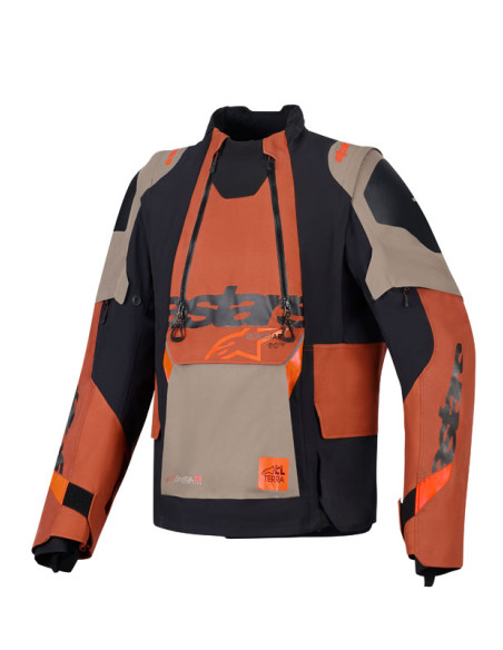 Veste Alpinestars Halo Pro Drystar XF laminée - Marron Walnut Noir