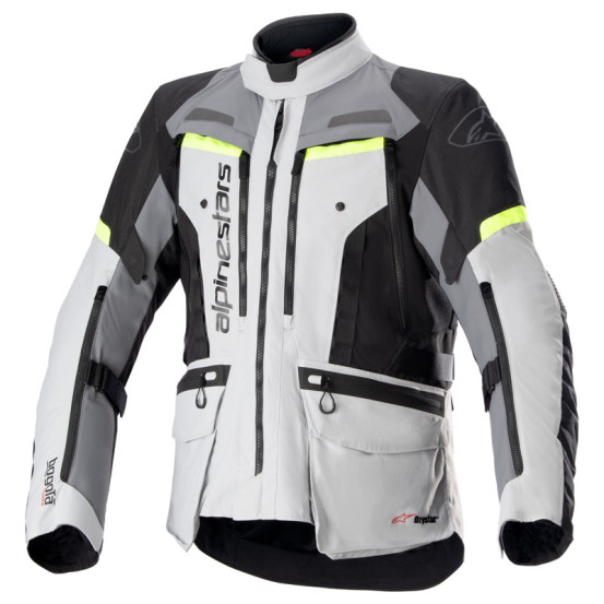 Veste Alpinestars Bogota Pro Drystar - Bleu Ice Gris Jaune Fluo