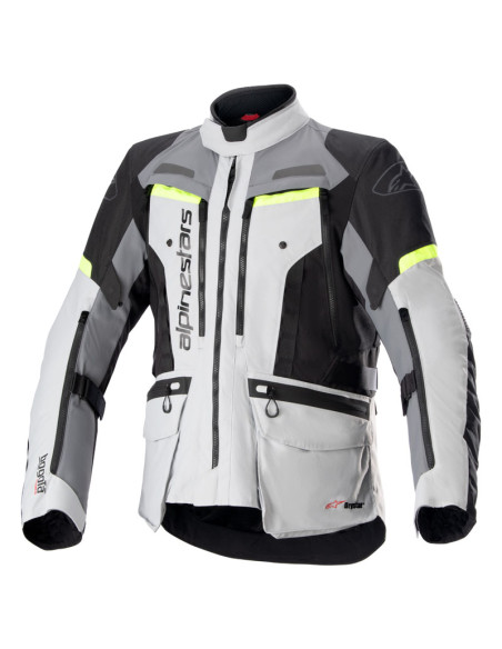 Veste Alpinestars Bogota Pro Drystar - Bleu Ice Gris Jaune Fluo