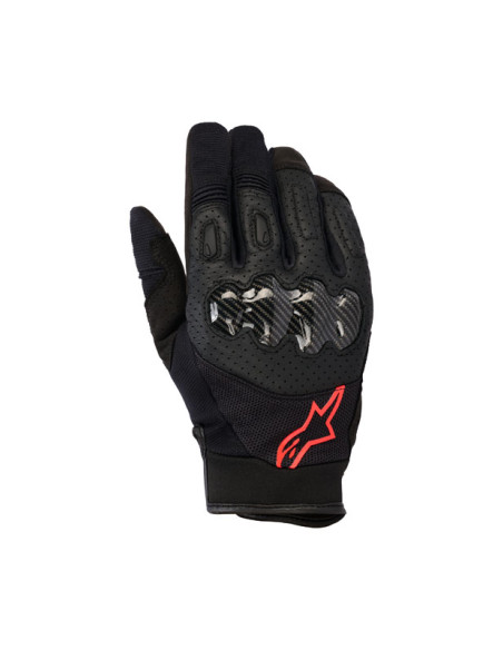 Gants cross Alpinestars Megawatt - Noir Rouge Fluo
