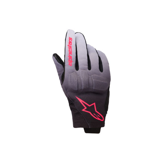 Gants femme Alpinestars Reef V2 - Gris Noir Rose Fluo