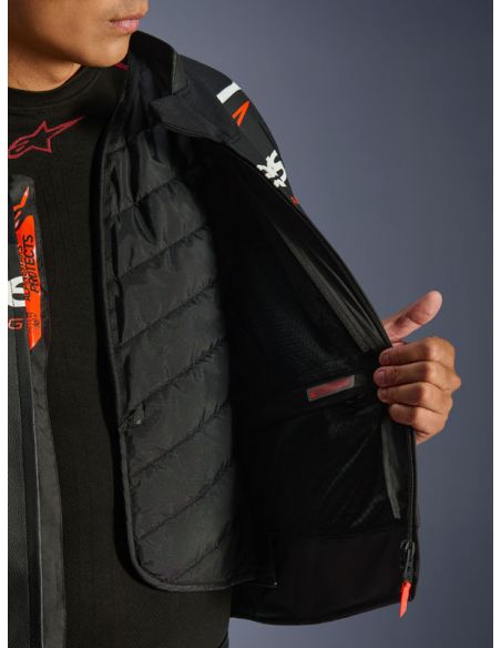Blouson cuir Alpinestars GP Force V2 - Noir Blanc