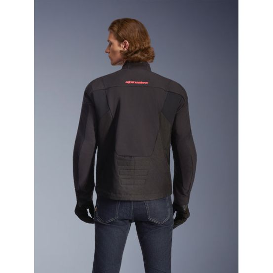 Blouson Alpinestars SMX Waterproof - Noir Blanc Rouge Bright