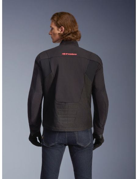 Blouson Alpinestars SMX Waterproof - Noir Blanc Rouge Bright