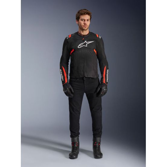 Blouson Alpinestars T-SPS Air V2 - Noir Rouge Fluo