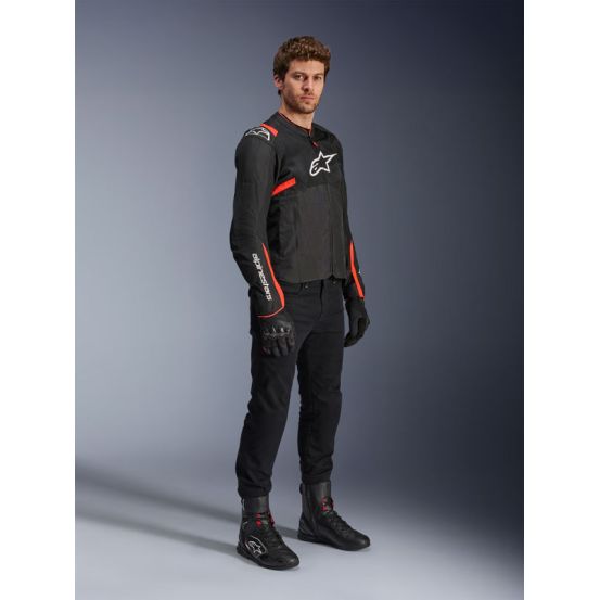 Blouson Alpinestars T-SPS Air V2 - Noir Rouge Fluo