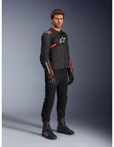 Blouson Alpinestars T-SPS Air V2 - Noir Rouge Fluo