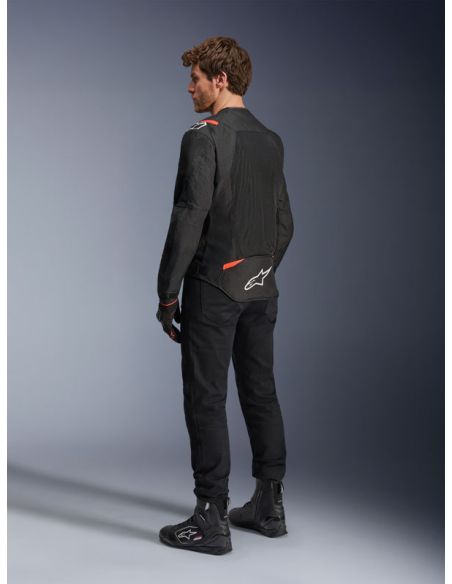 Blouson Alpinestars T-SPS Air V2 - Noir Rouge Fluo