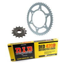 Kit chaine 420 acier DID - Honda 70 TRX 1986-1987