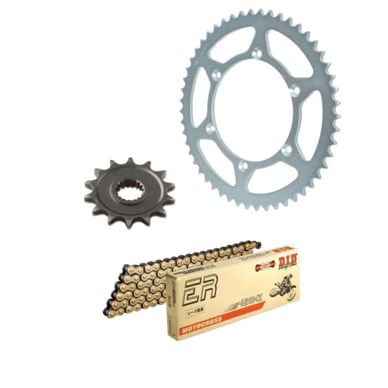 Kit chaine 428 acier DID - Yamaha 85 YZ 2020-2025
