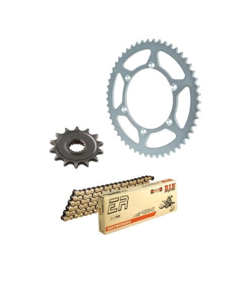 Kit chaine 428 alu DID - Anti-boue - Sherco 50 SM-R 2021-2024