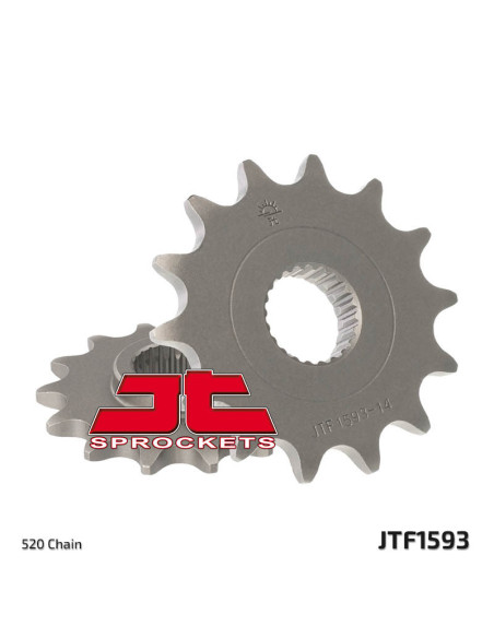 Pignon acier JT - Pas 520 - YAMAHA 250 YFM R 2008-2013