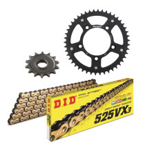 Kit chaine 525 STEALTH DID-SUPERSPROX - Ducati 1200 Monster 2014-2021