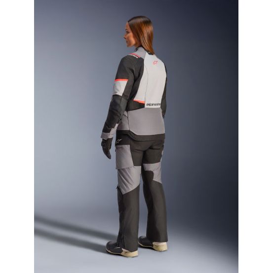 Veste Alpinestars Stella Andes V4 Drystar - Gris Bleu Ice Corail fluo