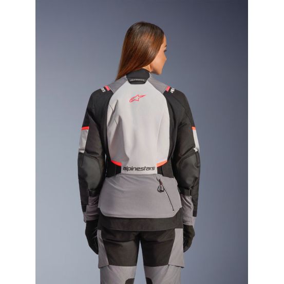 Veste Alpinestars Stella Andes V4 Drystar - Gris Bleu Ice Corail fluo