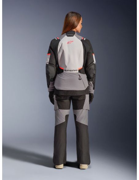 Veste Alpinestars Stella Andes V4 Drystar - Gris Bleu Ice Corail fluo