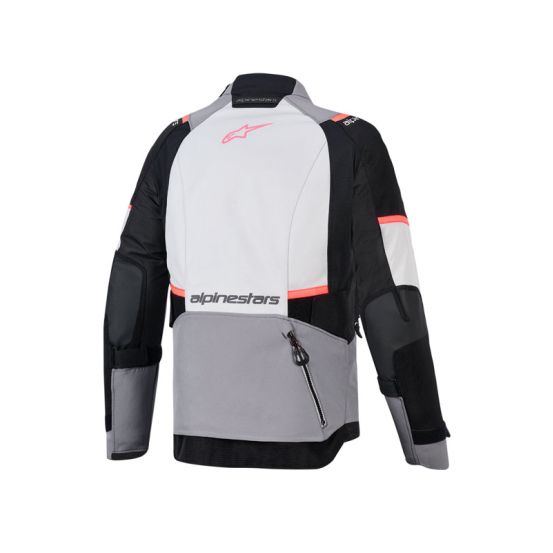 Veste Alpinestars Stella Andes V4 Drystar - Gris Bleu Ice Corail fluo