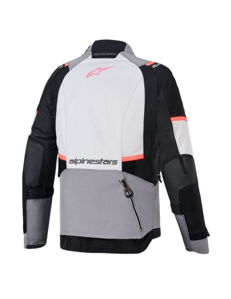 Veste Alpinestars Stella Andes V4 Drystar - Gris Bleu Ice Corail fluo
