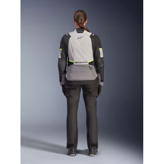 Veste Alpinestars Stella Andes V4 Drystar - Gris Bleu Ice Jaune fluo