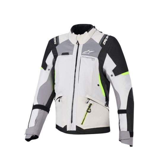 Veste Alpinestars Stella Andes V4 Drystar - Gris Bleu Ice Jaune fluo