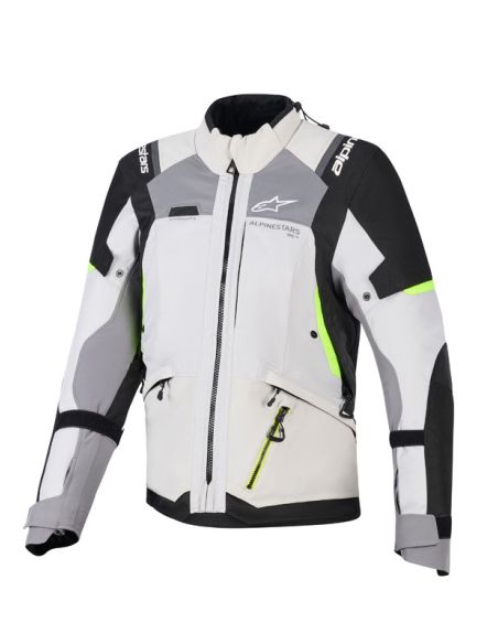 Veste Alpinestars Stella Andes V4 Drystar - Gris Bleu Ice Jaune fluo