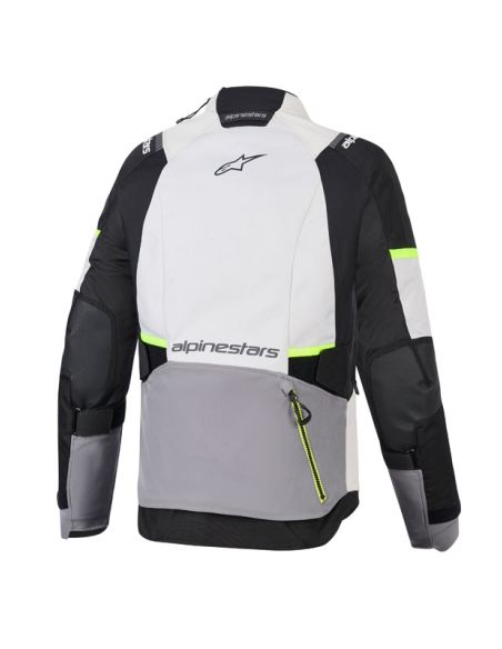 Veste Alpinestars Stella Andes V4 Drystar - Gris Bleu Ice Jaune fluo