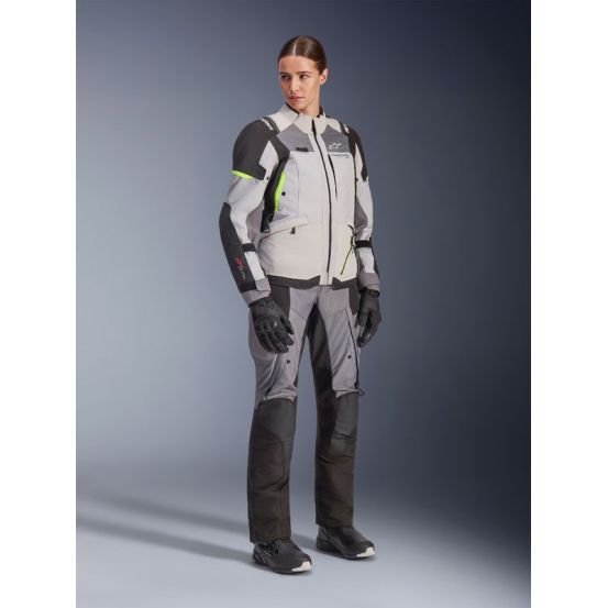 Veste Alpinestars Stella Andes V4 Drystar - Gris Bleu Ice Jaune fluo