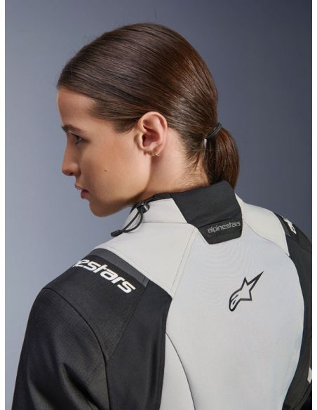 Veste Alpinestars Stella Andes V4 Drystar - Gris Bleu Ice Jaune fluo
