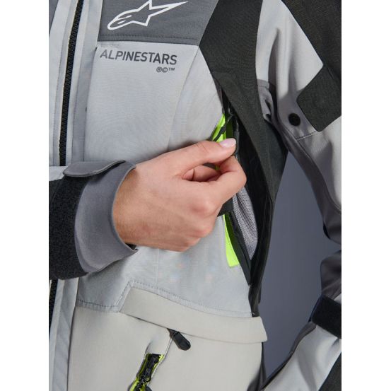 Veste Alpinestars Stella Andes V4 Drystar - Gris Bleu Ice Jaune fluo