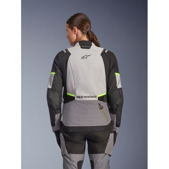 Veste Alpinestars Stella Andes V4 Drystar - Gris Bleu Ice Jaune fluo