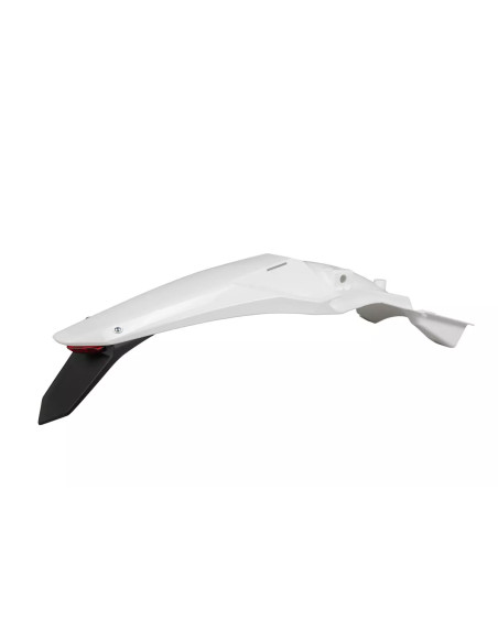 Garde boue Arrière Enduro - Blanc - UFO Kawasaki 450 KX-F 2024-2026 / 250 KX-F 2025-2026