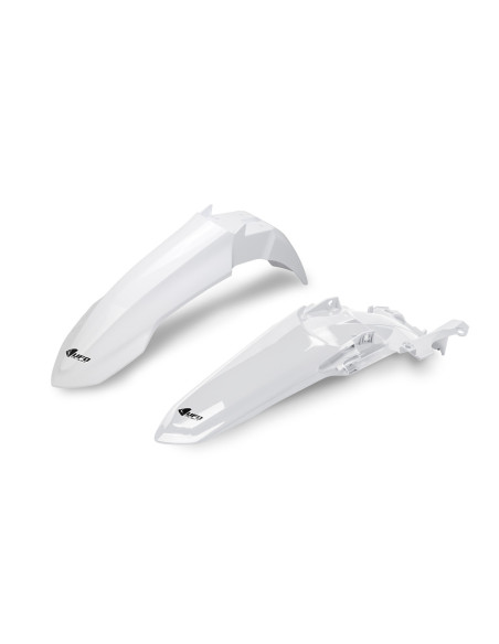 Kit Gardes boues Avant + Arrière - Blanc - UFO Yamaha 450 YZ-F 2026