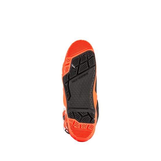 Bottes cross Alpinestars Tech 10 Enduro - Orange Fluo Noir Blanc