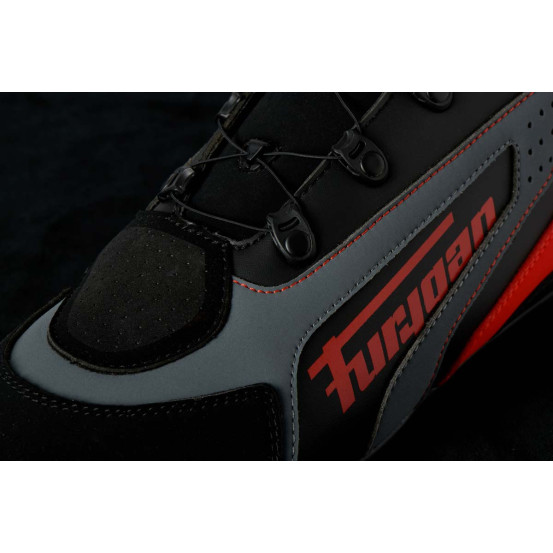 Baskets Furygan V4 EASY D3O - Noir Rouge