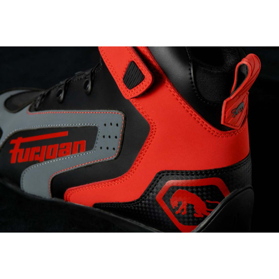 Baskets Furygan V4 EASY D3O - Noir Rouge