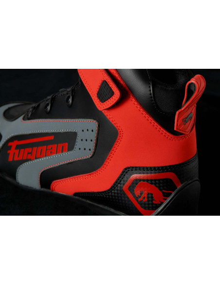 Baskets Furygan V4 EASY D3O - Noir Rouge