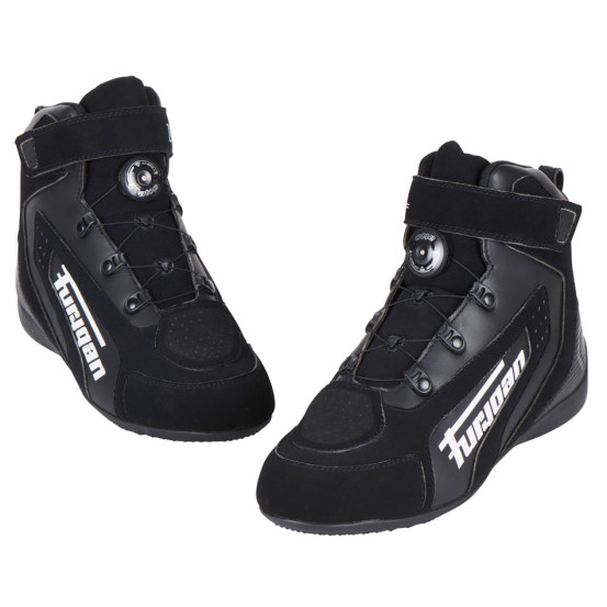 Baskets Furygan V4 EASY D3O - Noir Blanc