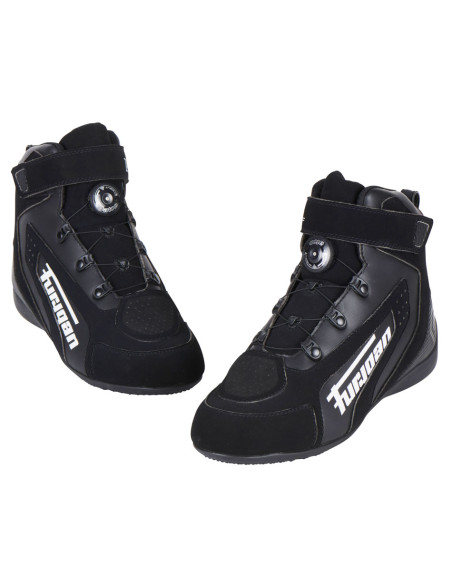 Baskets Furygan V4 EASY D3O - Noir Blanc