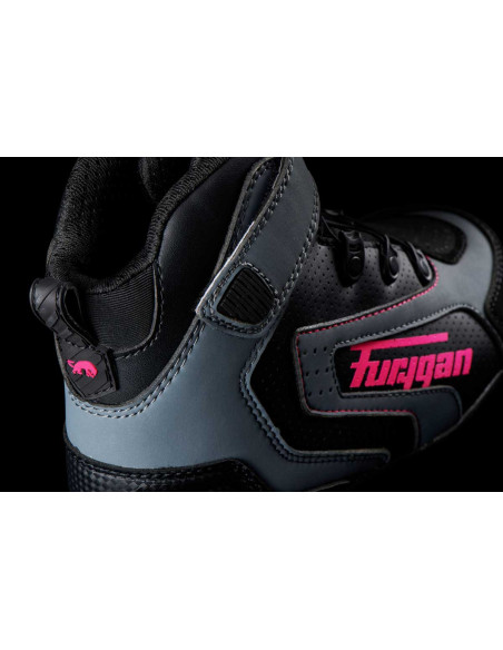 Baskets Femme Furygan V4 EASY D3O VENTED LADY - Noir Rose