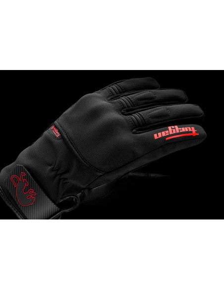 Gants Furygan JET ALL SEASONS D3O EVO - Noir Rouge