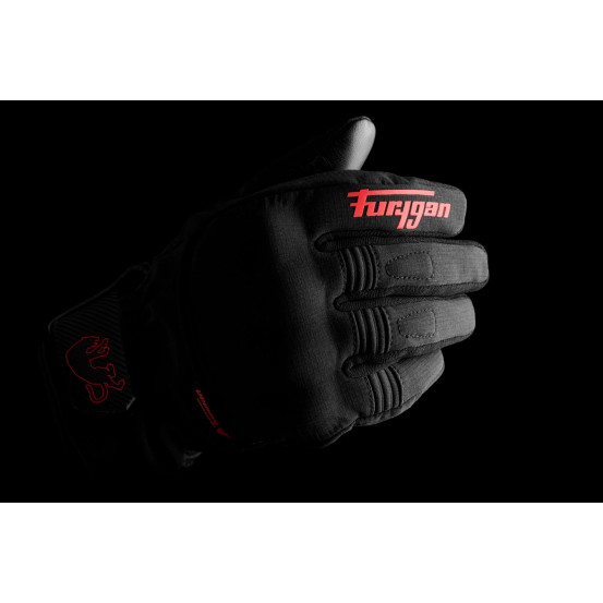 Gants Furygan JET ALL SEASONS D3O EVO - Noir Rouge