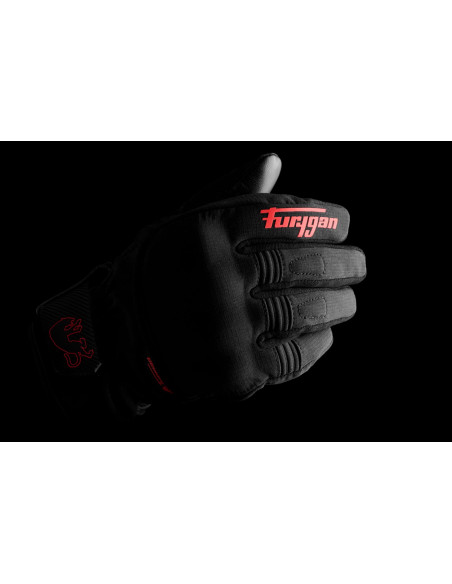 Gants Furygan JET ALL SEASONS D3O EVO - Noir Rouge